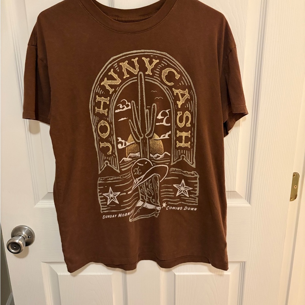 Ash Brown Cash Signature Tee